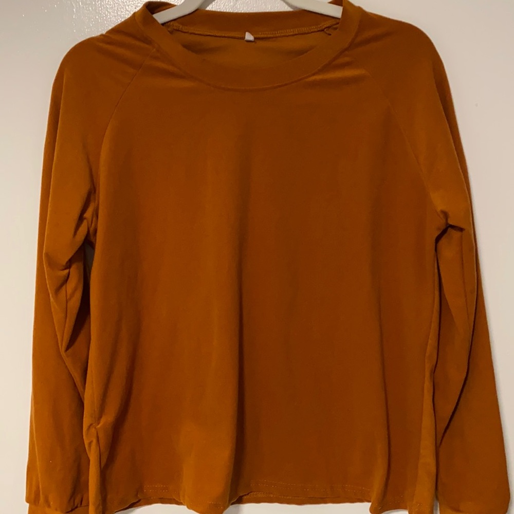 Brown orange women’s top